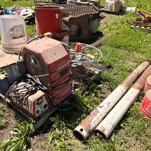 Lincoln AC 225 welder & Power Fast battery charger w/ 2) augers & fans