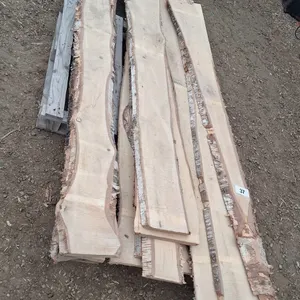 16 Pieces 1" birch live edge 8 ft long