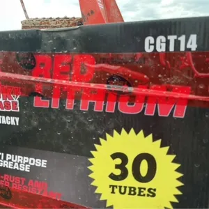 Case of  30 Tubes Red Lithium Grease
