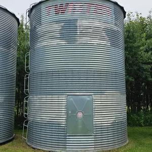 Twister 14’ x 6 Ring Grain Bin, Wood Floor (Marked T7 inside Door)