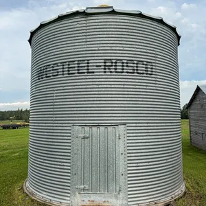 Westeel Rosco 14’ x 5 Ring Grain Bin, Wood Floor (East Yard)