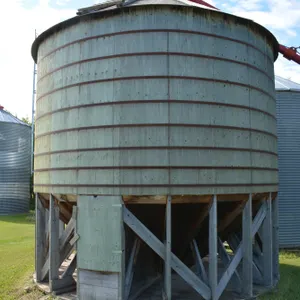 Wooden Hopper Bottom Grain Bin