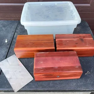 Wood lock boxes