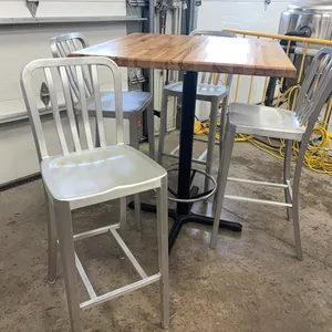 Bar table and four chairs