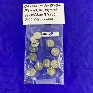 CANADA 14-GEO VI NICKELS