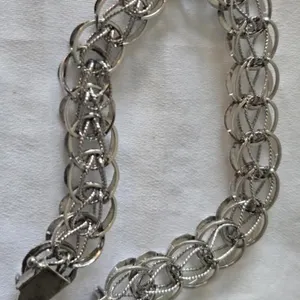 Vintage Sterling Silver Airflex double link