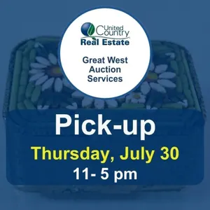Pickup is Thursday, July 30, 2026, at 11 � 5 pm