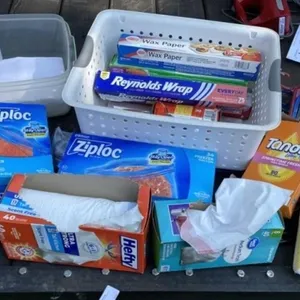 Housewares, Hangers, Trash, Ziploc Bags