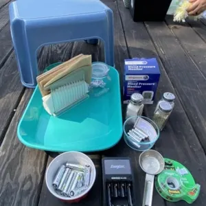 Step Stool, Batteries