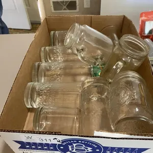 Misc Glassware, Batteries, Electrical, misc