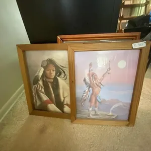 4 Pictures; 2 add your own, 2 Indian Prints