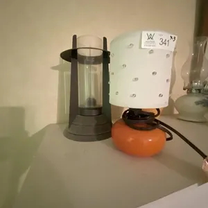 Vase, Kerosene Lamp, Small Pink Lamp