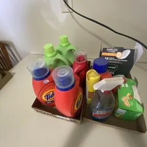 2 Boxes Laundry Detergent and Misc Supplies