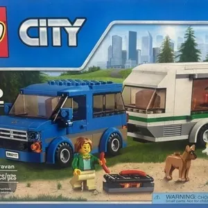 New LEGO CITY 60117 Van & caravan camping trailer