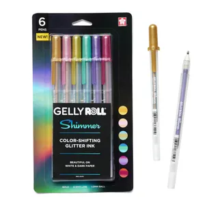 SAKURA Gelly Roll Shimmer Gel Pens 6 Count