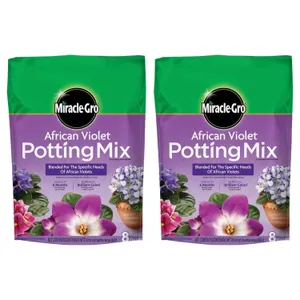 Miracle-Gro African Violet Potting Mix 8qt 2-Pack