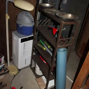 Shelf, Lamp & Tools