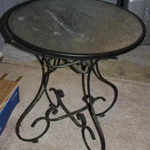 Glass Top Patio Table