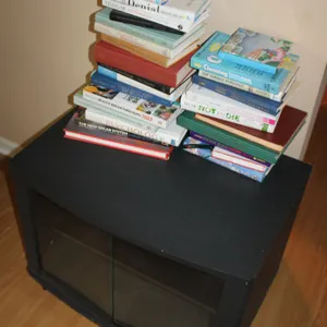 Health and Wellness Books & TV Stand
