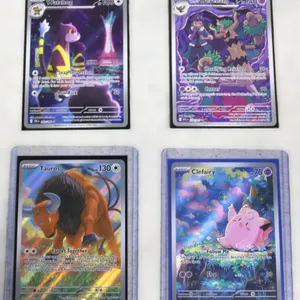 4 Pokémon Trading Cards Full Art