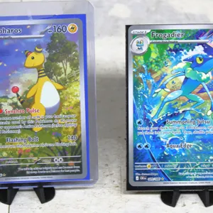 Ampharos and Frogadier Pokémon Cards (2)