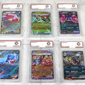 6 TGC Certified Graded Pokémon Cards
