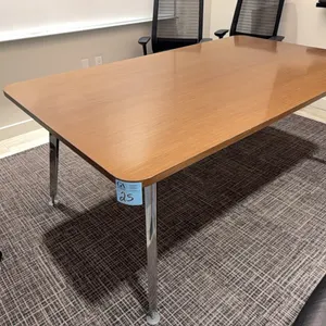 6 Person Table with chrome legs