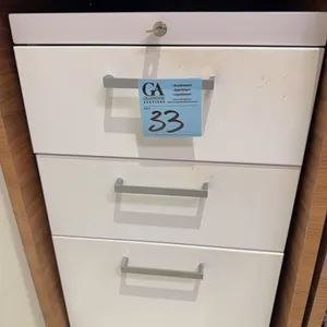Filing Cabinet on low profile wheels