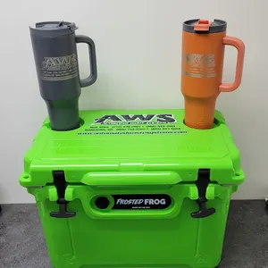 AWS Frosted Frog Custom Cooler & Mugs