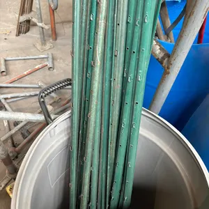Garbage Can with (21) Fence Posts