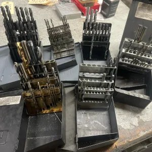 (6) partial Drill Index Boxes with Drill Bits, Huot & Jacobsen, A-Z/1-60/1-1/2 Ranges