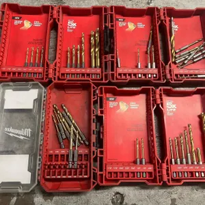 (4) Incomplete Milwaukee Shockwave/Red Helix Titanium Drill Bit Sets