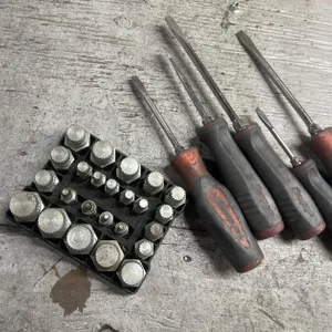 Set of Five Snap-on Screwdrivers and Extractor Tray Set