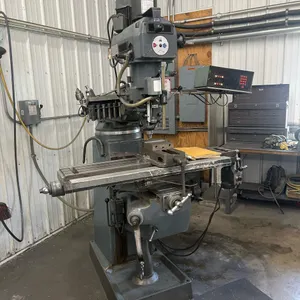 Lagun FTV-2 Vertical Knee Milling Machine, 50" x 10" Table, 3 HP Motor, 2-Axis DRO, X-Axis Power Feed