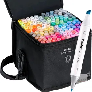New Ohuhu Oahu 120 Colours Dual Tips Alcohol Art Markers, Fine & Chisel