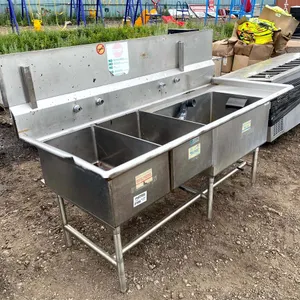 Stainless Steel 3-Compartment Commercial Sink
 UNRESERVED