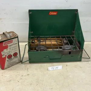 Coleman 425B Camp Stove and Coleman Camp Fuel with approximately 25% left