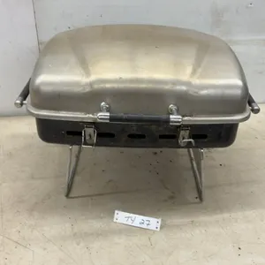 Portable Gas Grill with Stainless Steel Lid