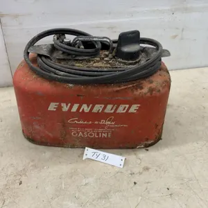 Evinrude Cruis-a-Day Junior Gasoline Tank, Fuel Line, and Cap; Capacity 4 Gallons