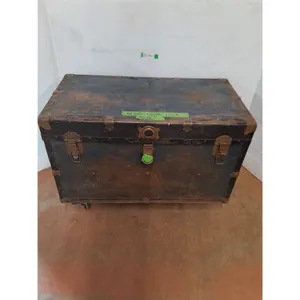 * Vintage Storage Trunk - As Is - 36x21x19" - Dolly Not Included - Cannot Ship
