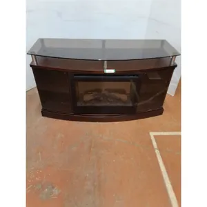 * Wooden Fireplace Display - 52x20x28" - Working - Cannot Ship