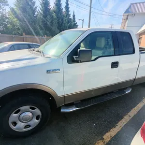 2004 FORD F150, LARIAT, 2DR CREW CAB, WHITE, VIN 1FTVX14554NA48048,