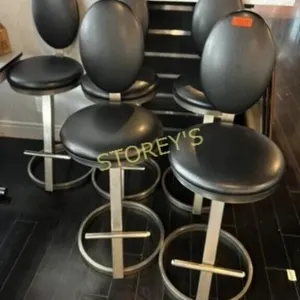 Black Cushioned ar Stool