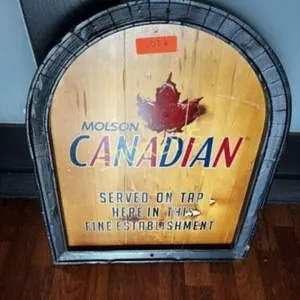 Molson Canadian Beer Sign - 19 x 24