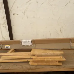Three TV Trays & Blinds