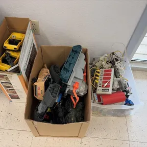 Three Boxes of 1970-80's GI Joe Toys & More