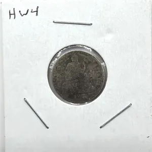 1876? Seated Liberty Dime 
- reverse is