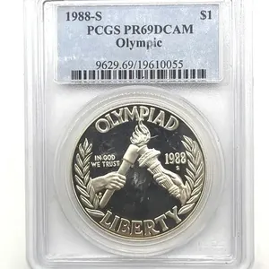 1988-S Olympic Silver Dollar, PCGS Graded
