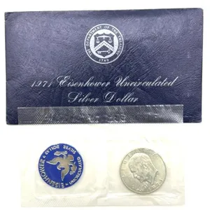 1971 Eisenhower Uncirculated Silver Dollar