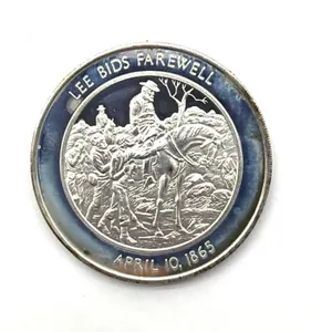 Silver Danbury Mint Round Lee Bids Farewell
-